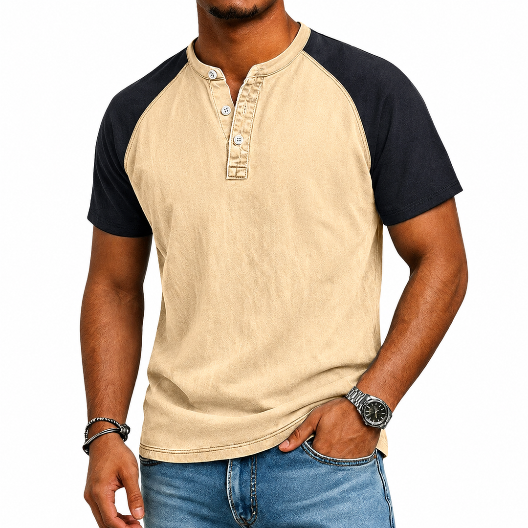 Edgehill - Vintagevasket Henley T-shirt