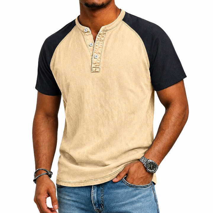 Edgehill - Vintagevasket Henley T-shirt