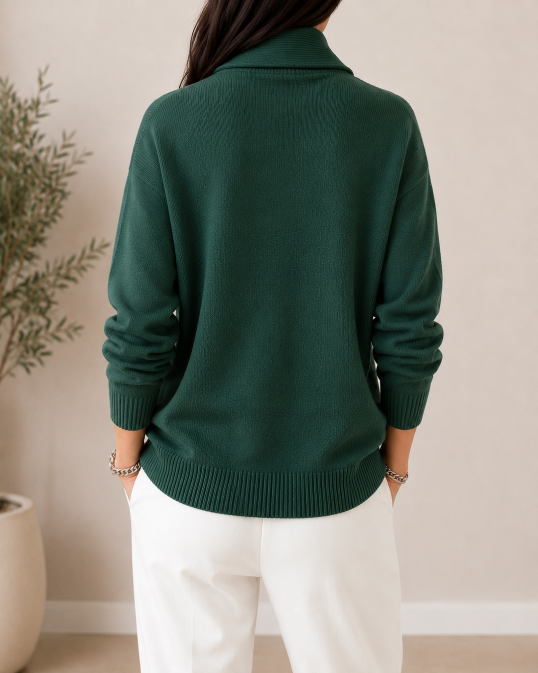 Amandina - Blød V-hals-sweater