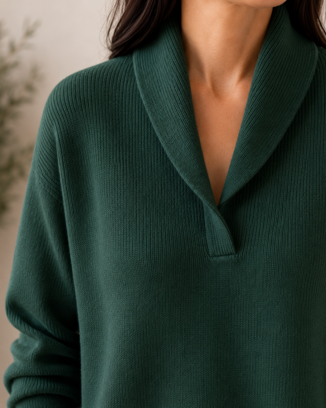 Amandina - Blød V-hals-sweater