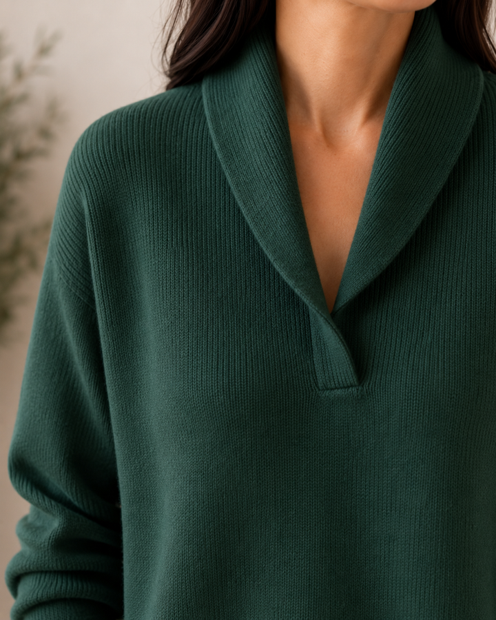 Amandina - Blød V-hals-sweater