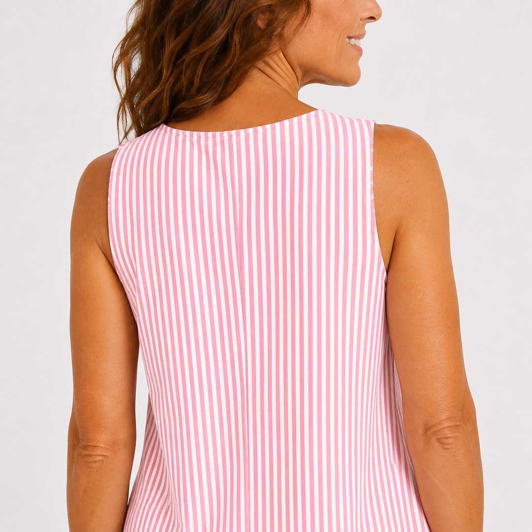 Jolina - soft-touch stribet sommerkjole