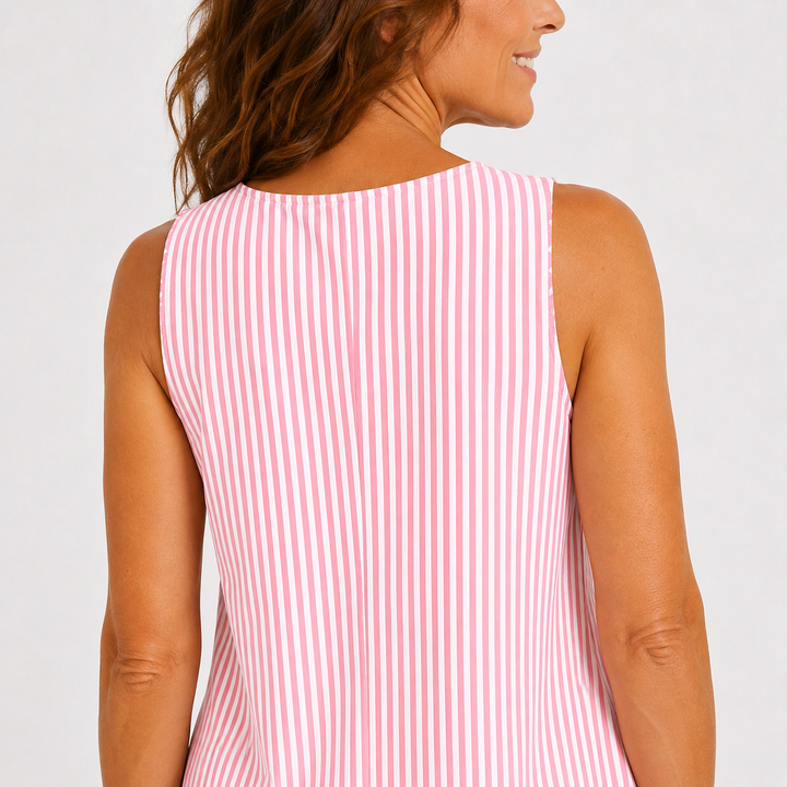 Jolina - soft-touch stribet sommerkjole