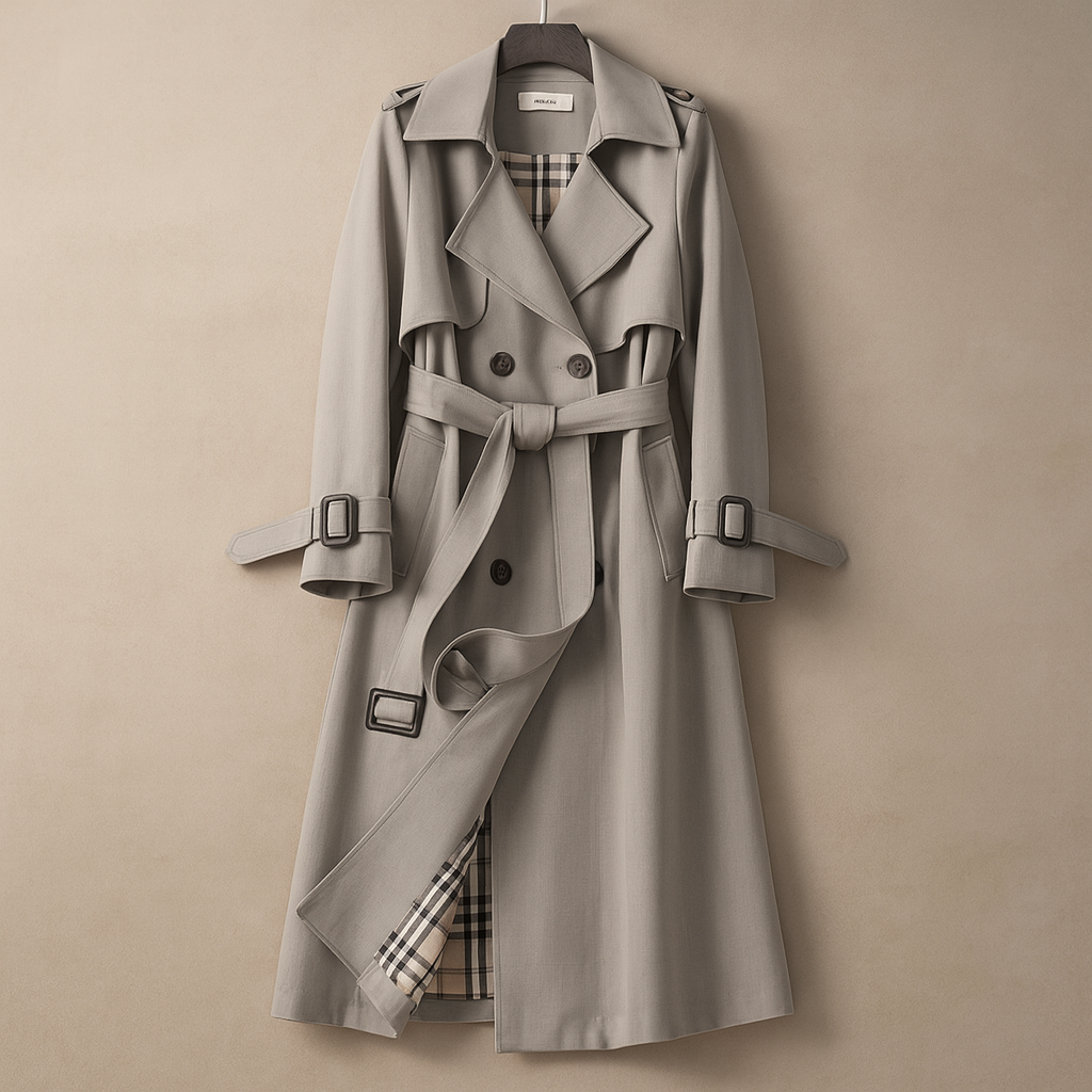 Lila - Figursyet trenchcoat