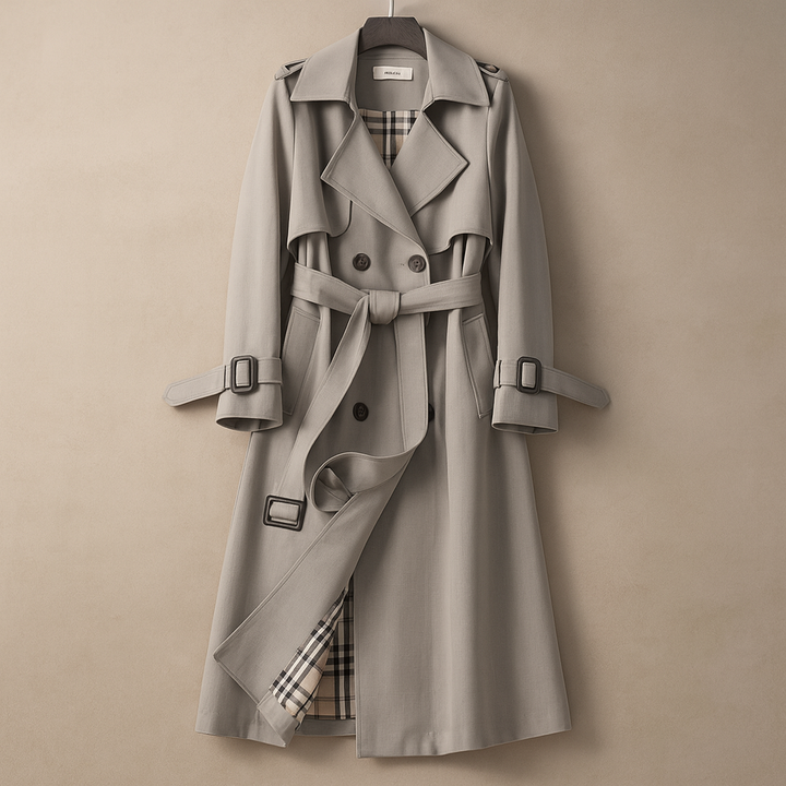 Lila - Figursyet trenchcoat