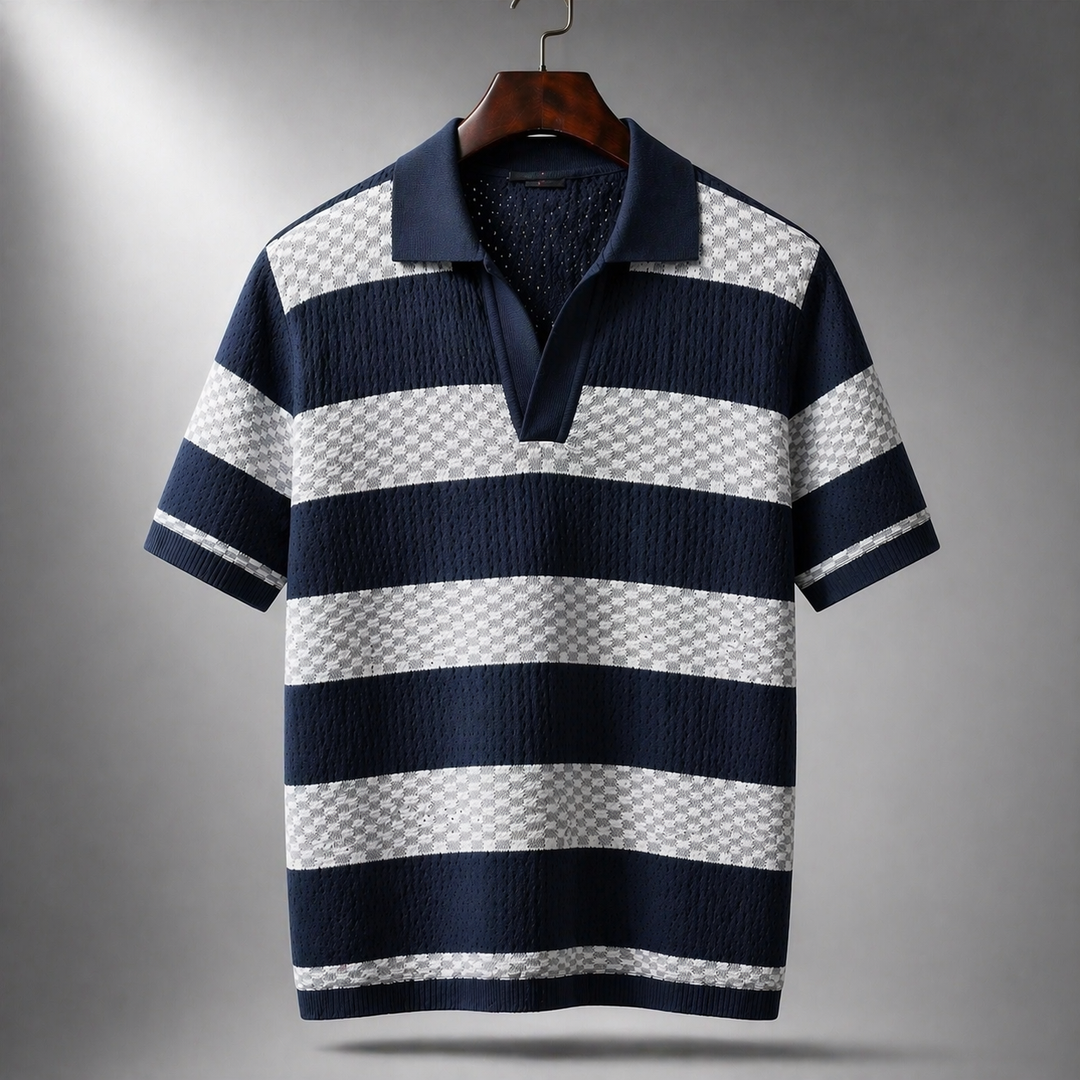 Alden - Strukturstrikket polo