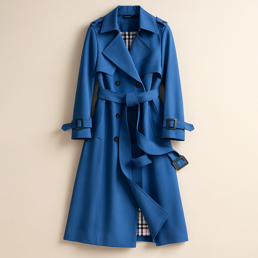 Lila - Figursyet trenchcoat