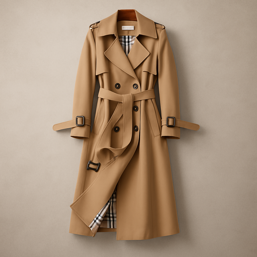 Lila - Figursyet trenchcoat