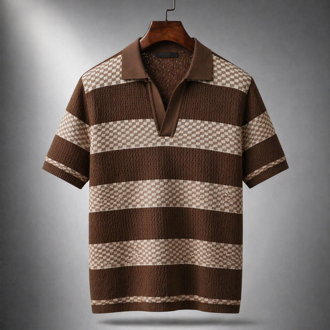 Alden - Strukturstrikket polo