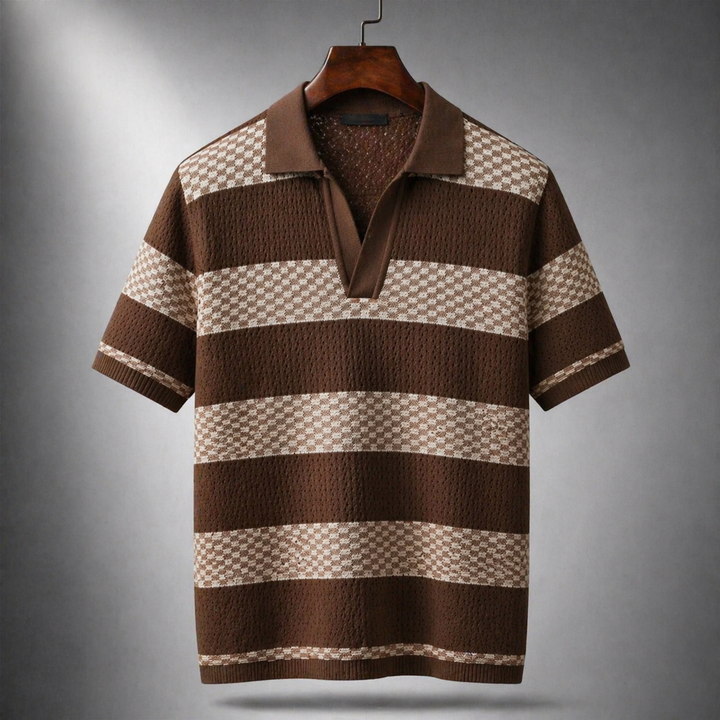 Alden - Strukturstrikket polo