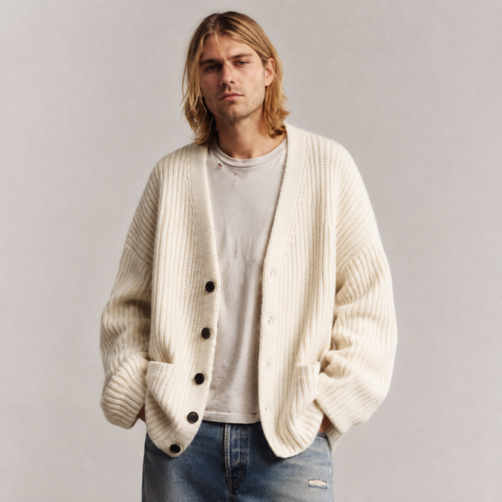 Galienne - Ultrablød oversize V-hals cardigan