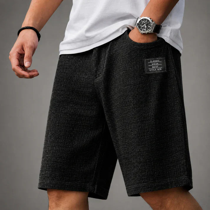 Caelan - Raffinerede hørshorts