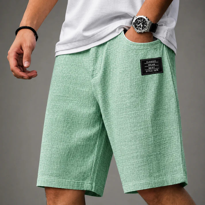 Caelan - Raffinerede hørshorts
