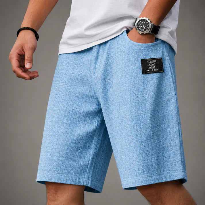 Caelan - Raffinerede hørshorts