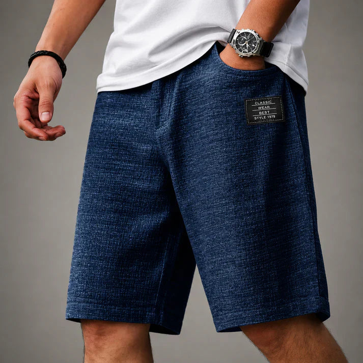 Caelan - Raffinerede hørshorts