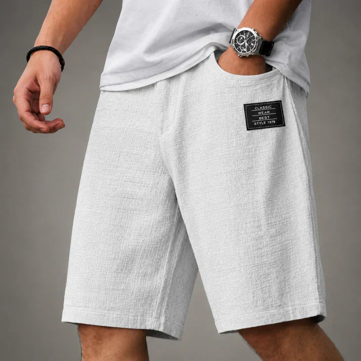 Caelan - Raffinerede hørshorts