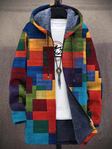 Barden - Plysforet colorblock-jakke
