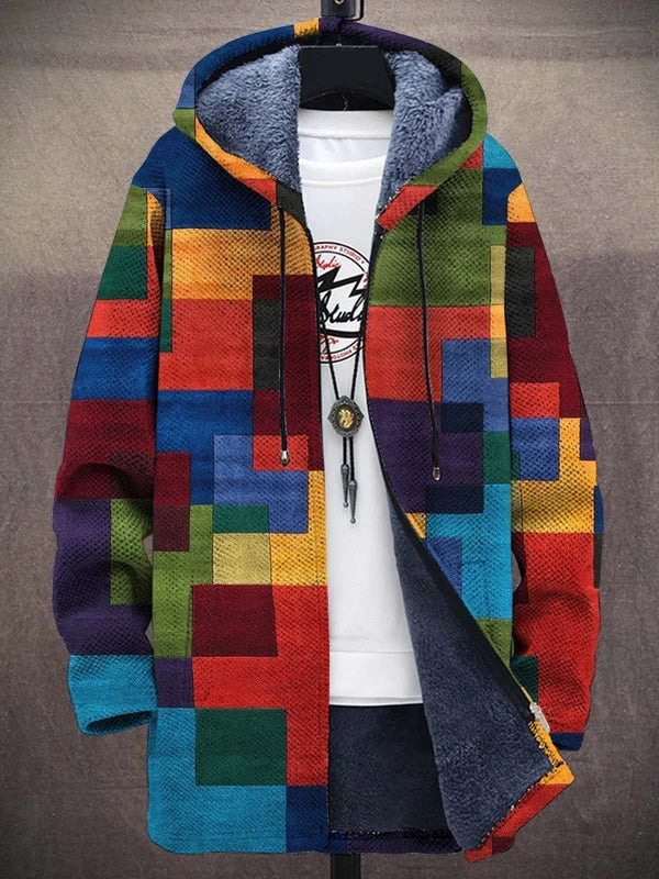 Barden - Plysforet colorblock-jakke
