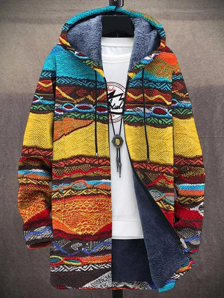 Barden - Plysforet colorblock-jakke