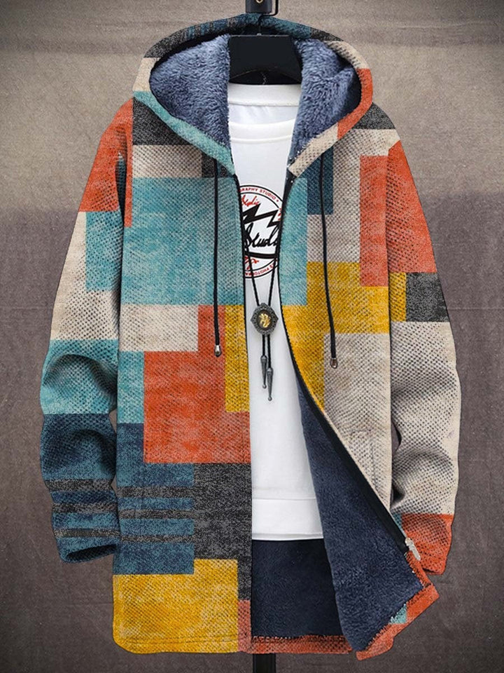 Barden - Plysforet colorblock-jakke