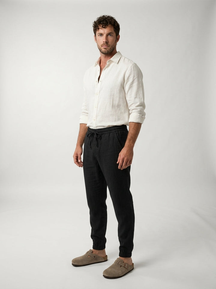 Carrick - Letvægts-joggers i linned