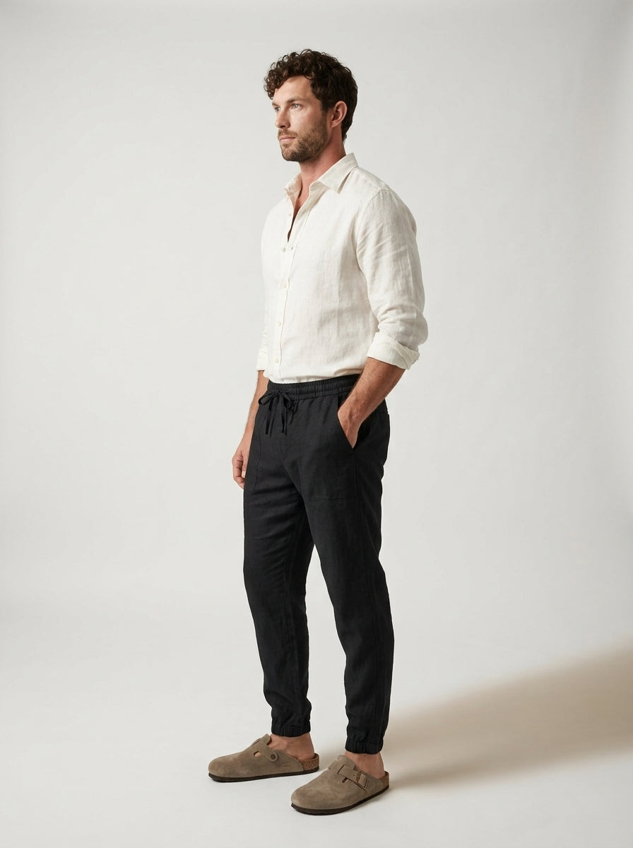 Carrick - Letvægts-joggers i linned