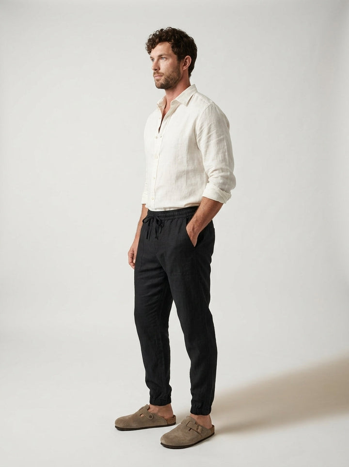 Carrick - Letvægts-joggers i linned