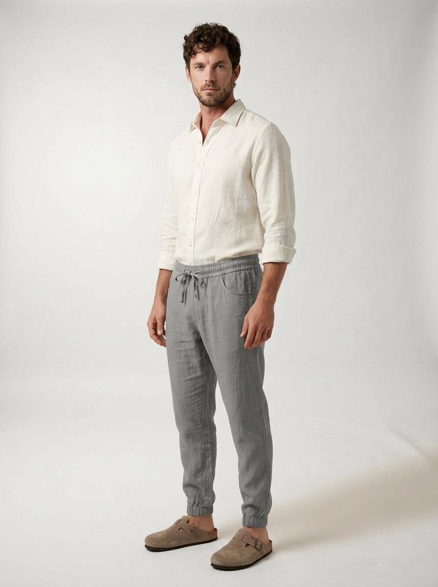 Carrick - Letvægts-joggers i linned