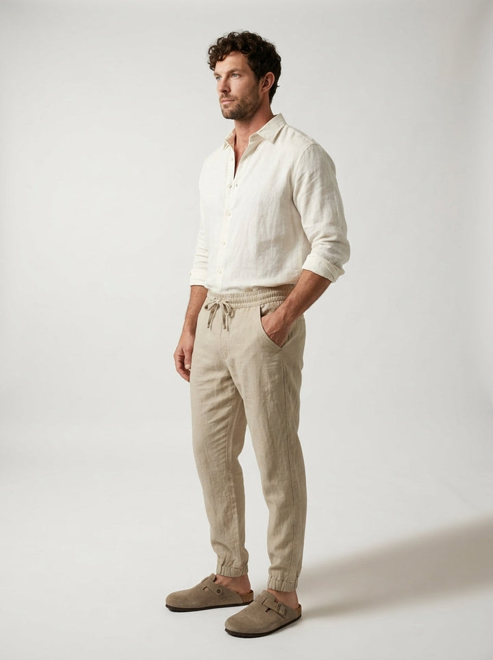 Carrick - Letvægts-joggers i linned