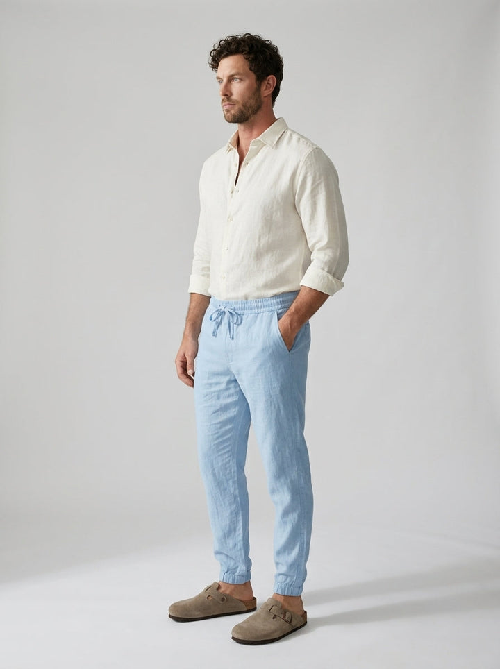 Carrick - Letvægts-joggers i linned