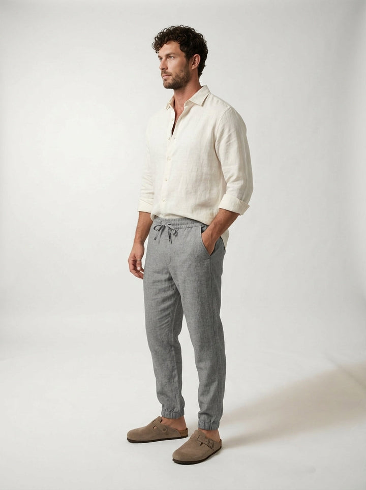 Carrick - Letvægts-joggers i linned