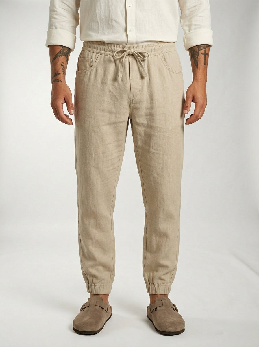 Carrick - Letvægts-joggers i linned