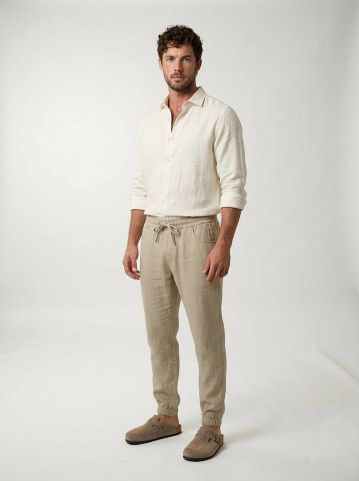 Carrick - Letvægts-joggers i linned