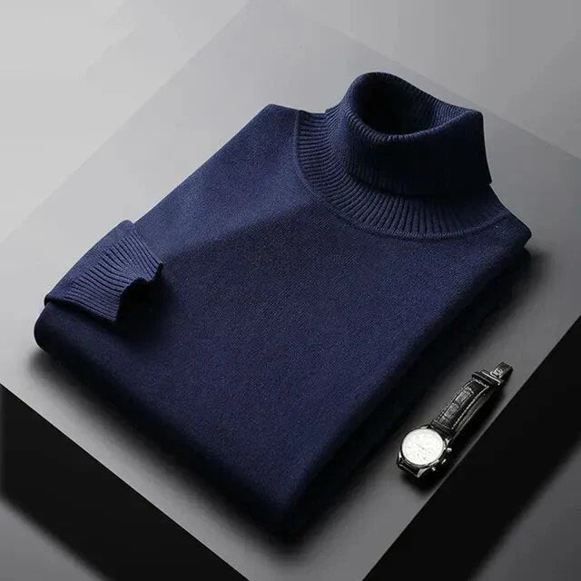 Edbert - Blød rullekravesweater