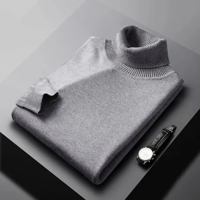 Edbert - Blød rullekravesweater