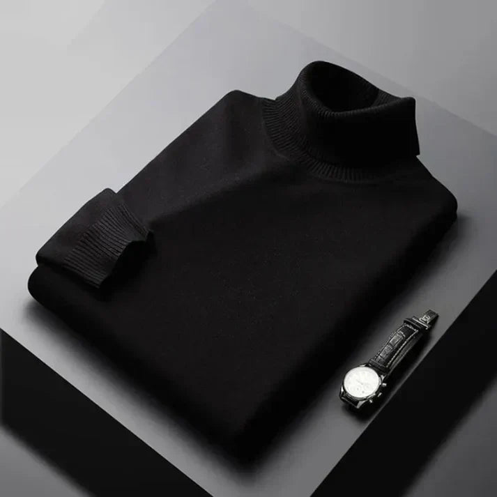 Edbert - Blød rullekravesweater