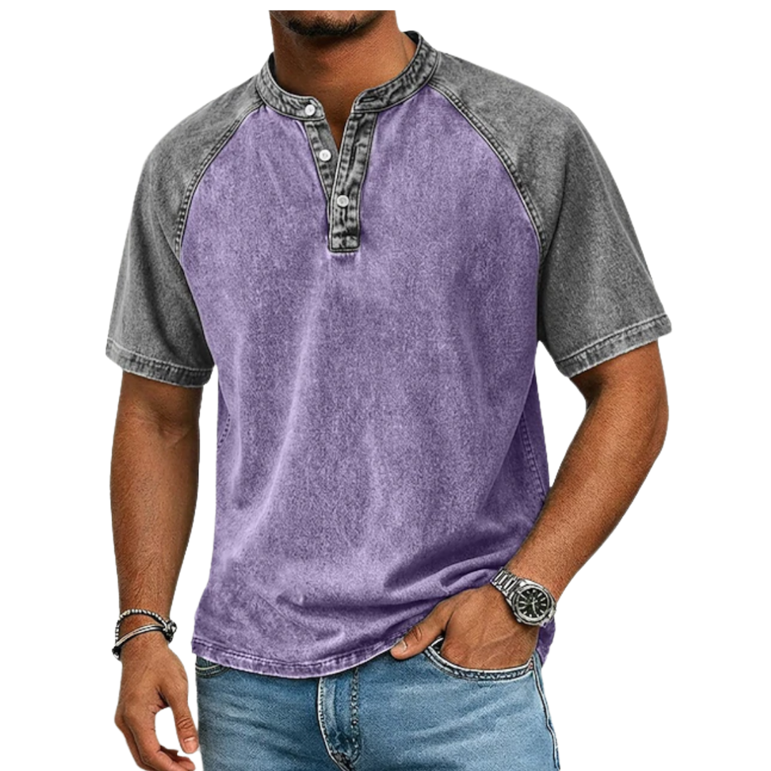 Edgehill - Vintagevasket Henley T-shirt