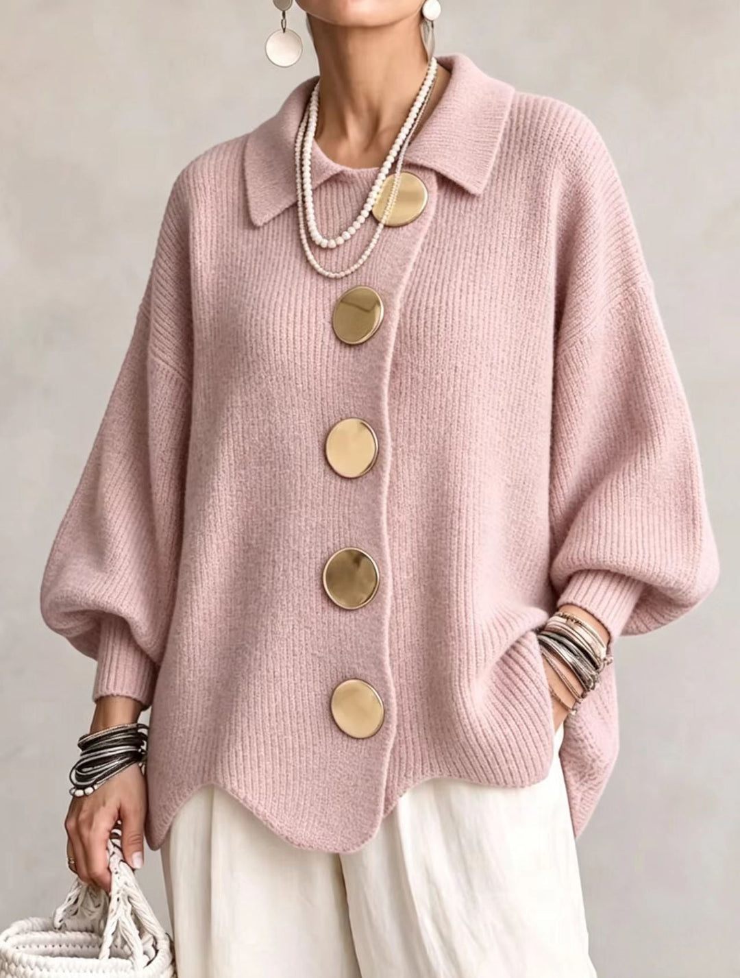 Kaelinae - Kraftig oversize cardigan
