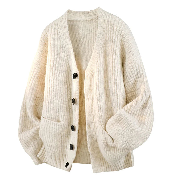 Galienne - Ultrablød oversize V-hals cardigan