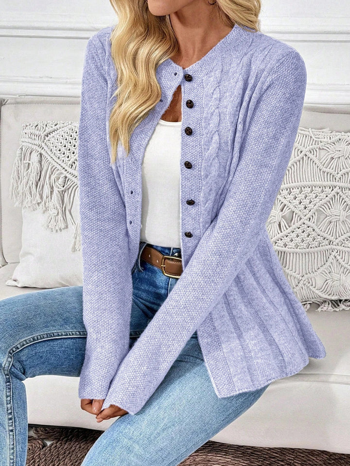 Zarela - Eksklusiv åbenstrikket cardigan