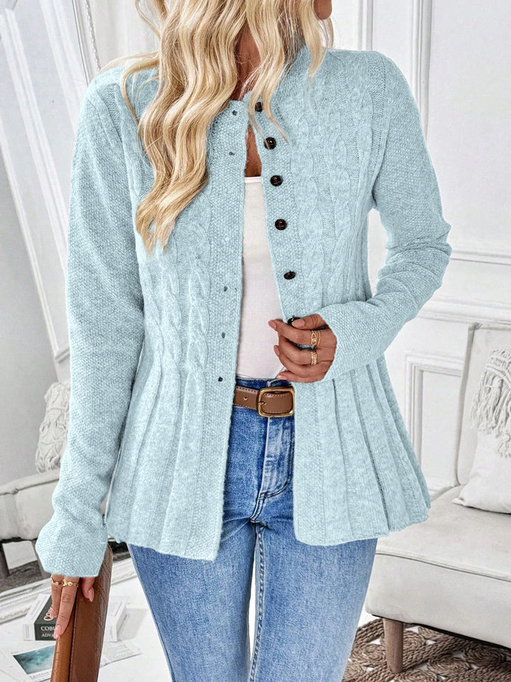 Zarela - Eksklusiv åbenstrikket cardigan