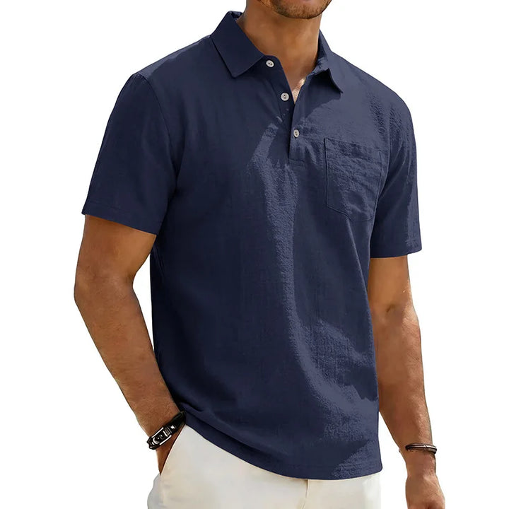 Grafton - Kortærmet poloshirt med struktur