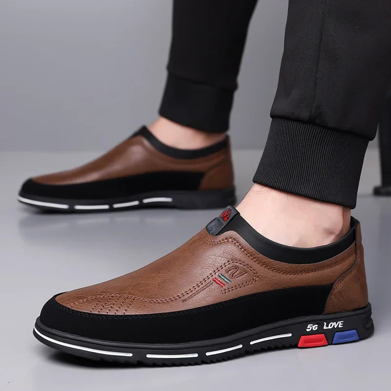 Aksel - Polstrede slip-on-sko til herrer
