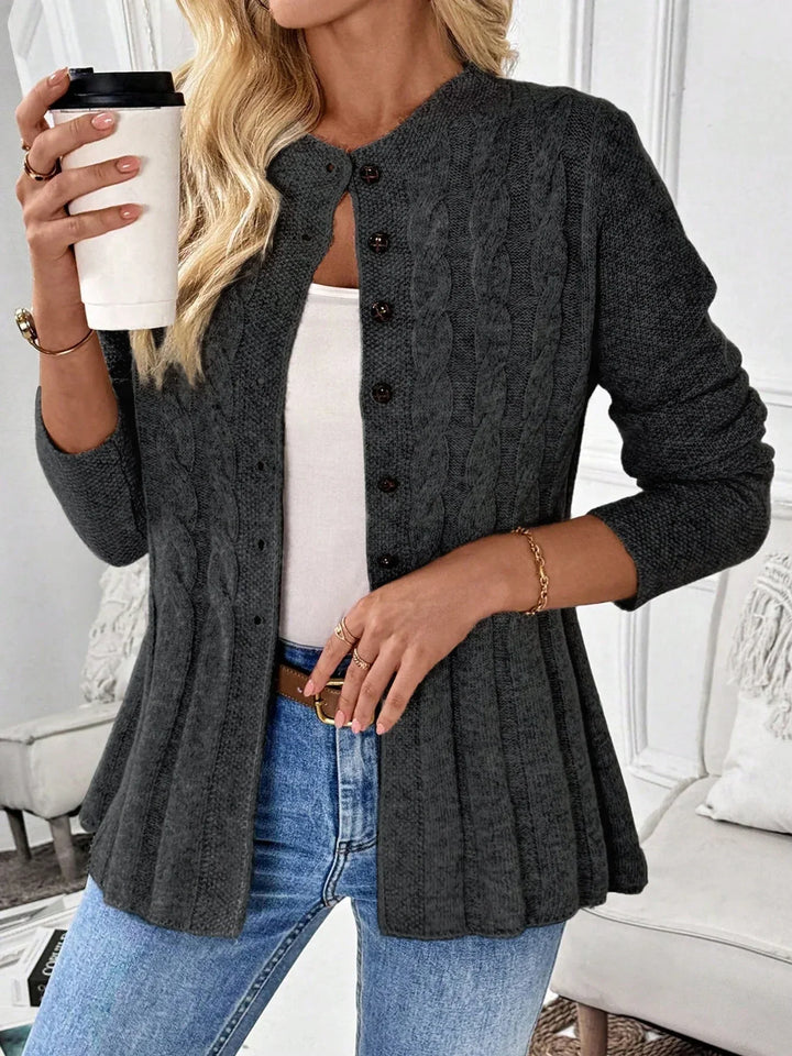 Zarela - Eksklusiv åbenstrikket cardigan