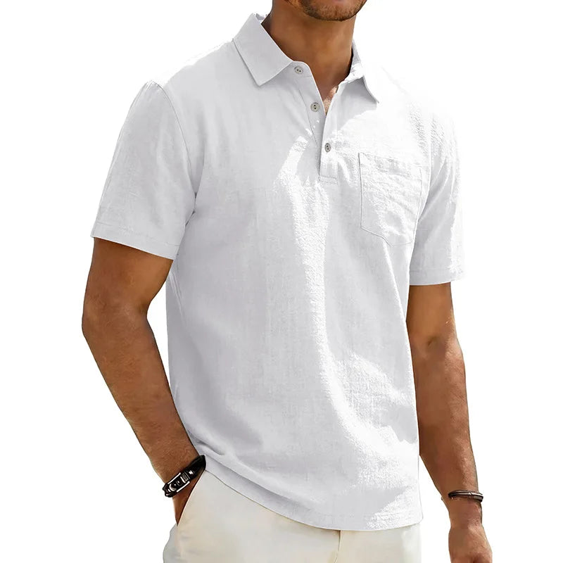 Grafton - Kortærmet poloshirt med struktur