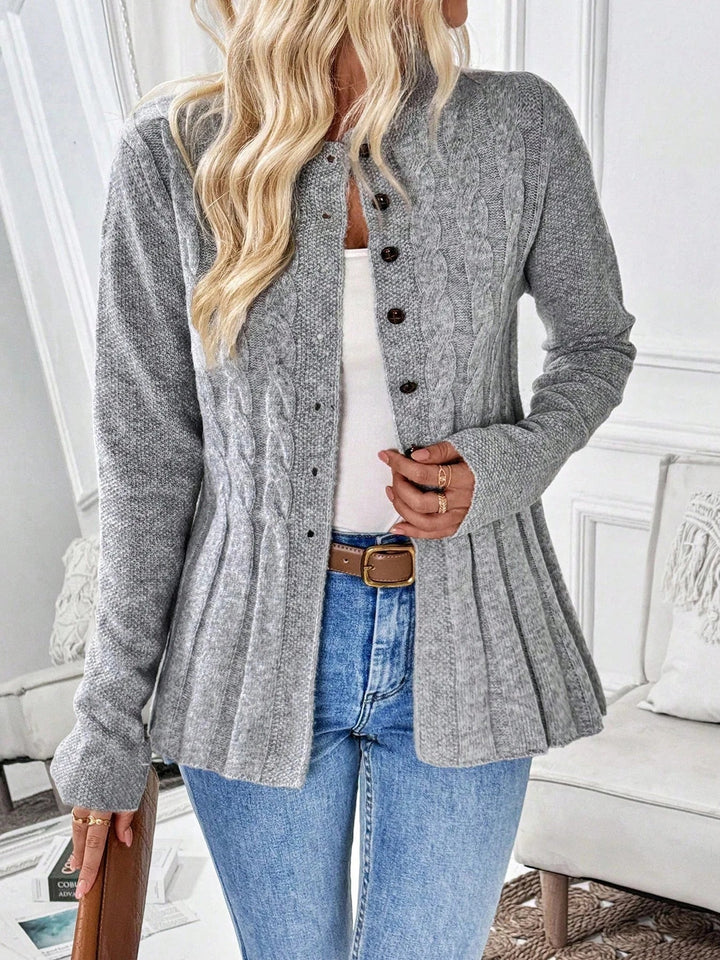 Zarela - Eksklusiv åbenstrikket cardigan