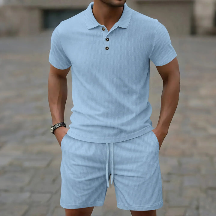 Pryce - Letvægts herresæt med polo og shorts