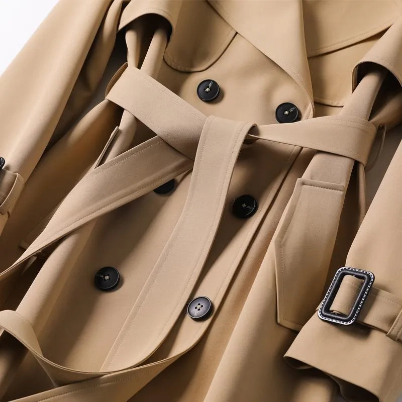 Lila - Figursyet trenchcoat