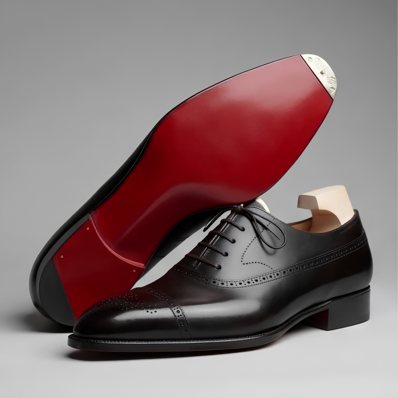 Arvid - Eksklusive Oxford-sko med cap-toe