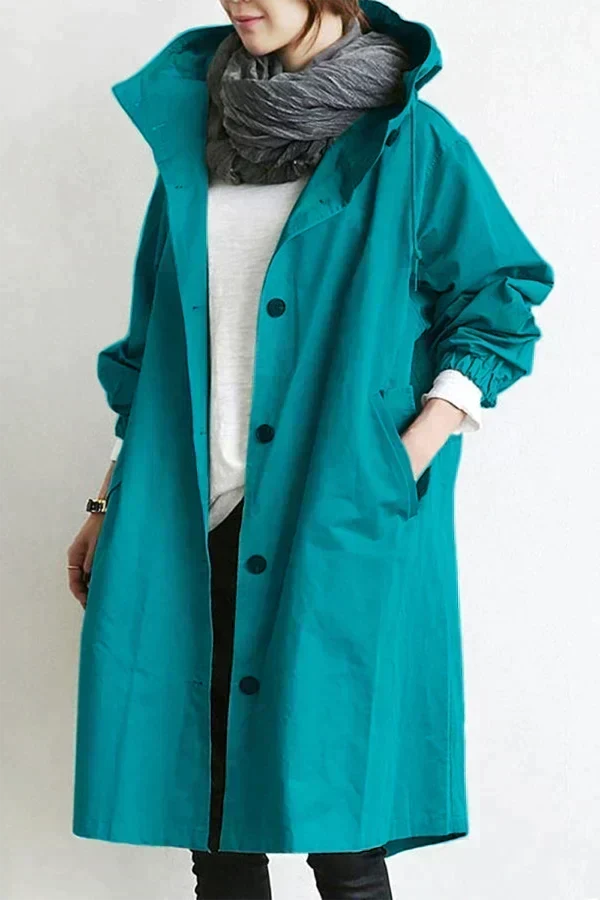 Lyonesse - Vandafvisende oversize trenchcoat